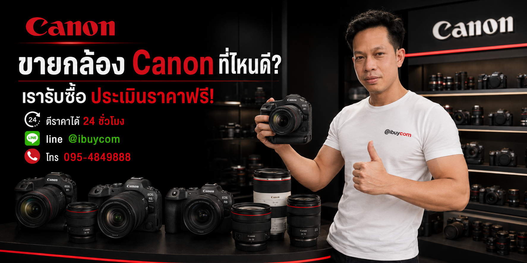 ภาพปิดท้ายบริการรับซื้อกล้องและเลนส์ Canon