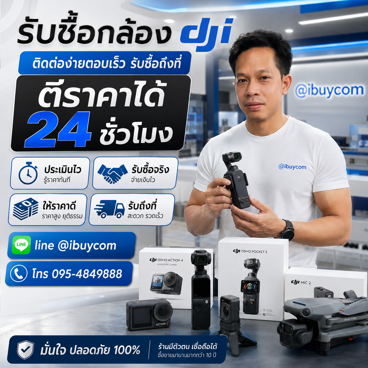 ทีมงาน ibuycom ประเมินราคากล้อง DJI