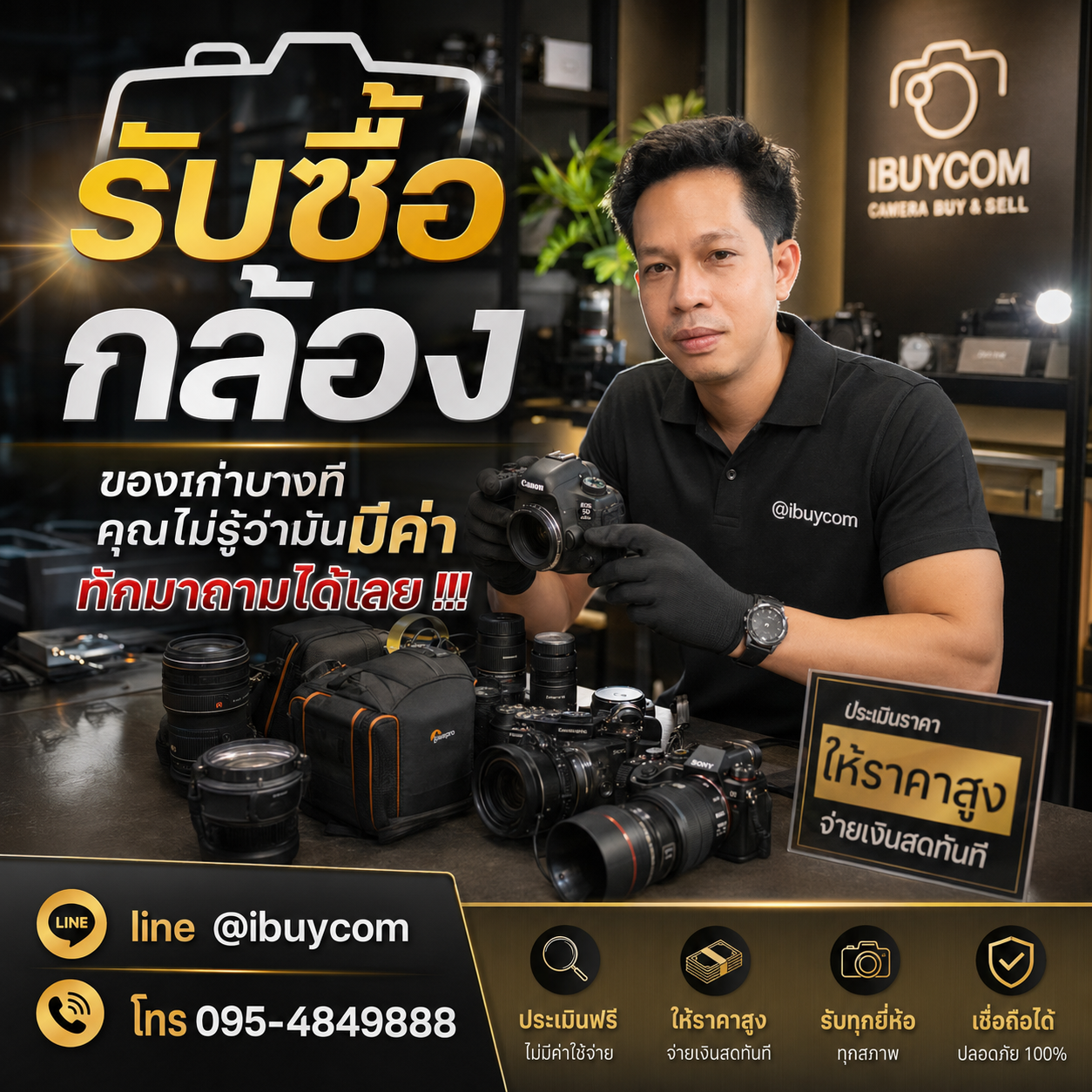 ทีมงาน ibuycom ประเมินราคากล้อง