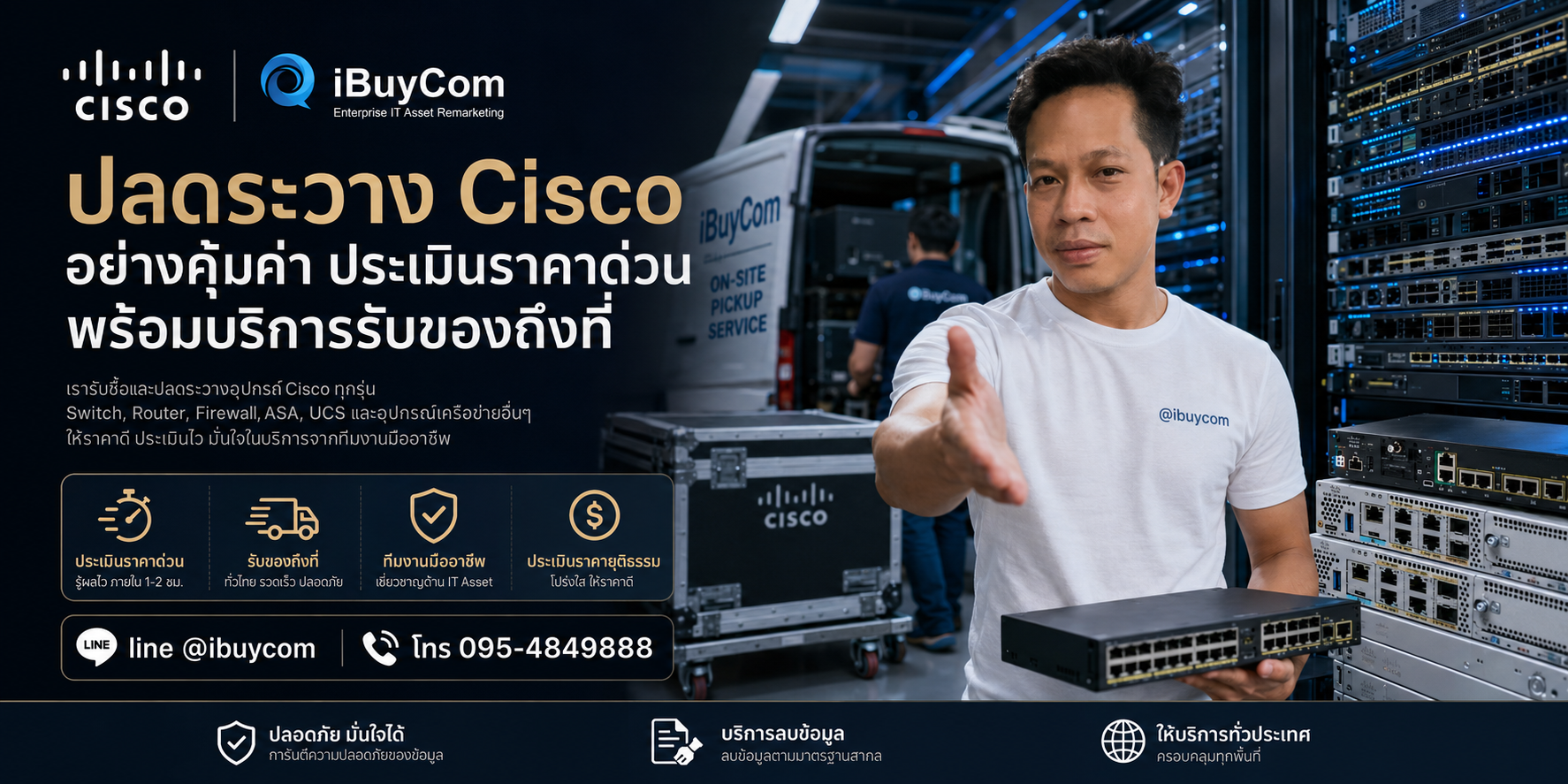 ภาพปิดท้ายโปรโมชั่นรับซื้อ Cisco