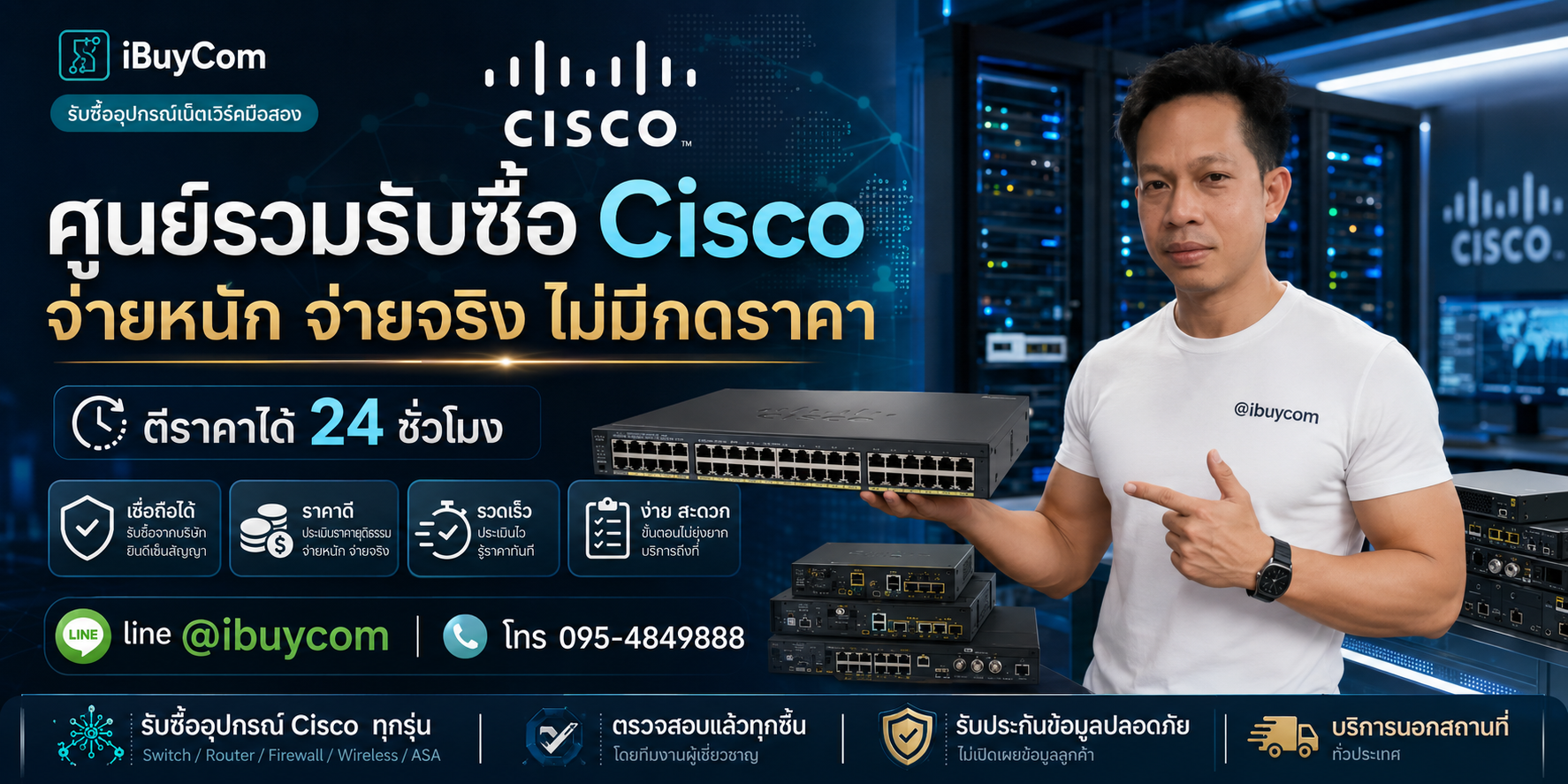 ภาพหลักโปรโมชั่นรับซื้อ Cisco
