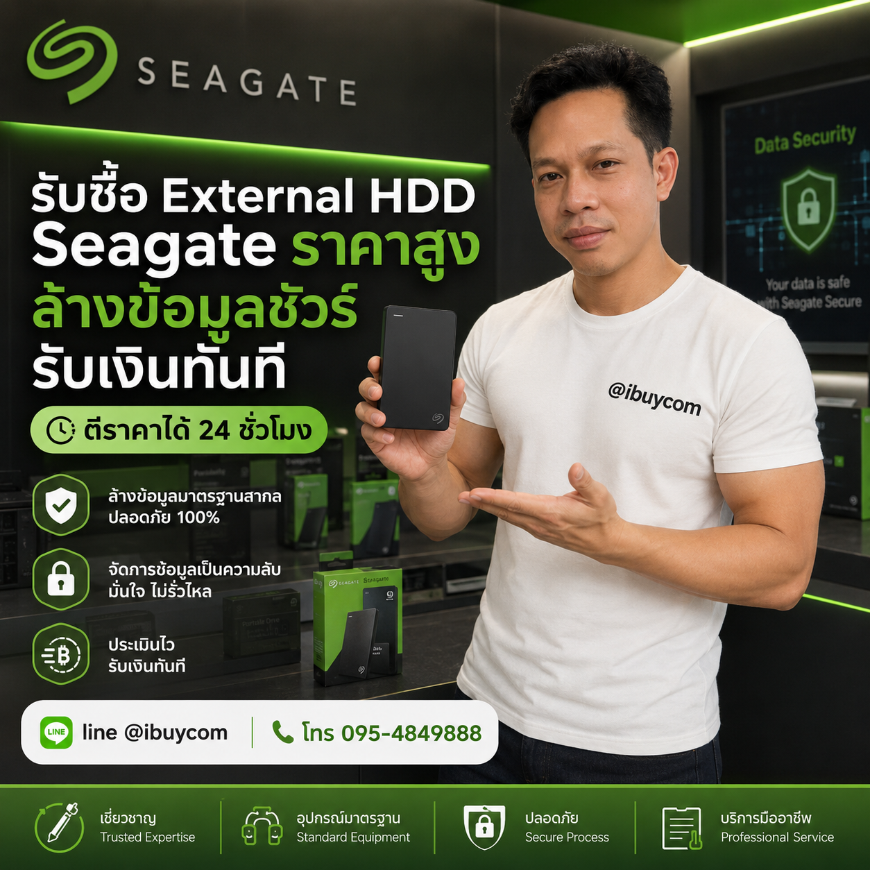 บริการรับซื้อ External Harddisk Seagate ทุกสภาพ โดยทีมงาน ibuycom.in.th