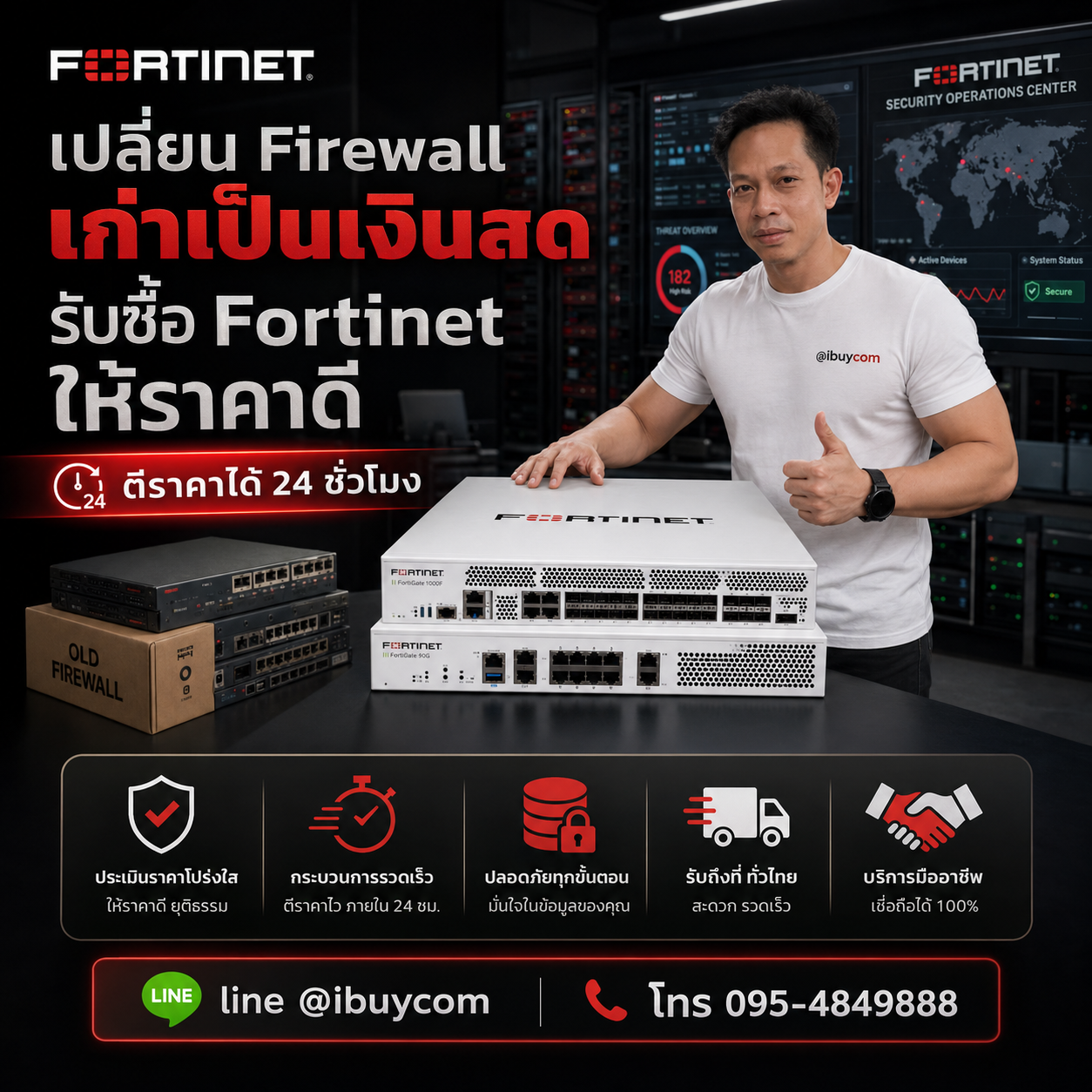 ภาพปิดท้ายบริการรับซื้อ Fortinet