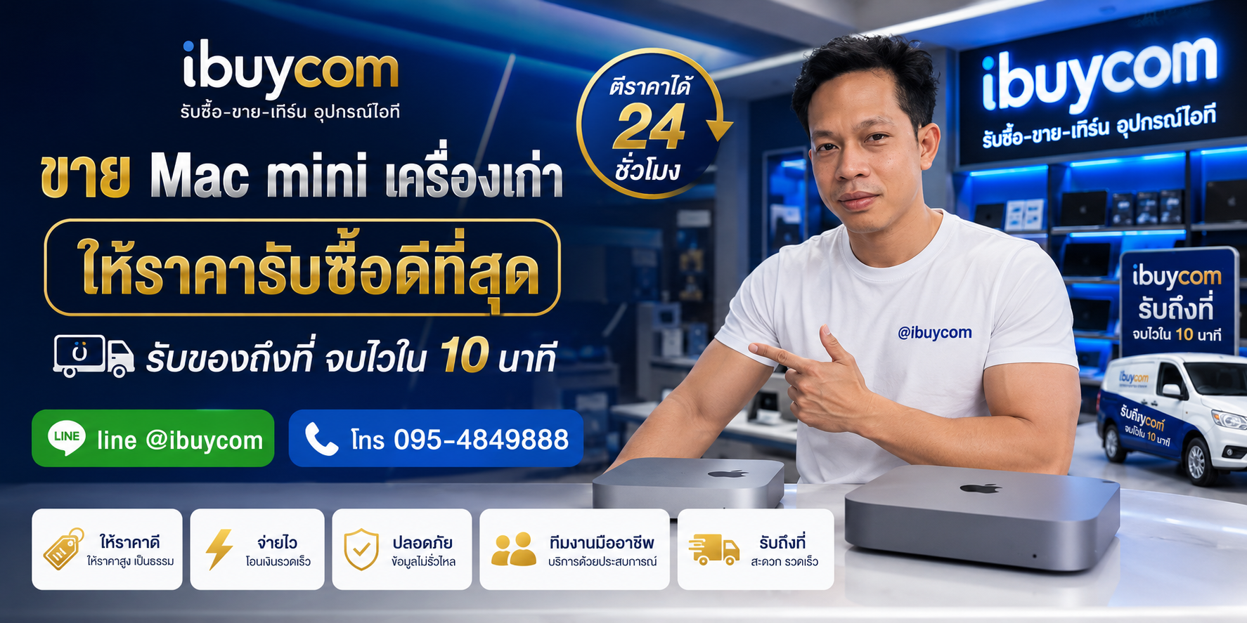 รับซื้อ Mac mini M1-M4 ถึงที่ โดย ibuycom.in.th