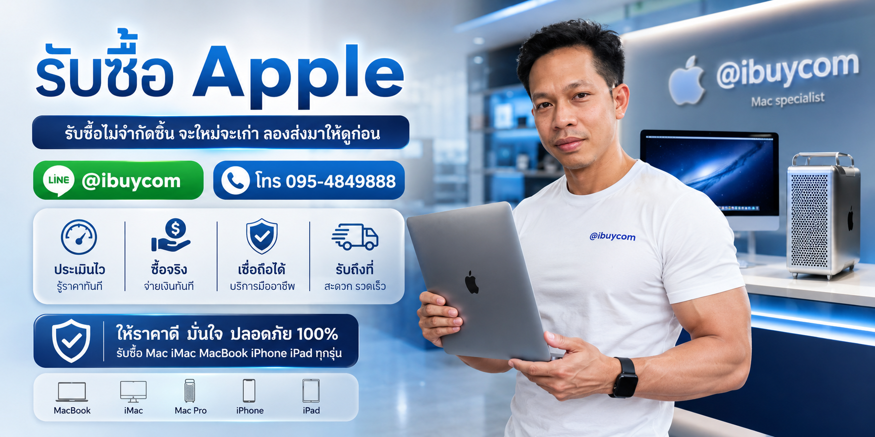 รับซื้อ Mac Apple มือสอง เสีย พัง ให้ราคาสูง ibuycom.in.th