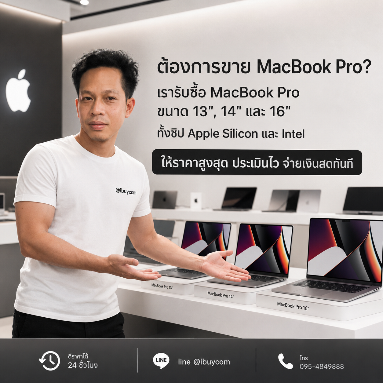ทีมงาน ibuycom ประเมินราคา MacBook Pro
