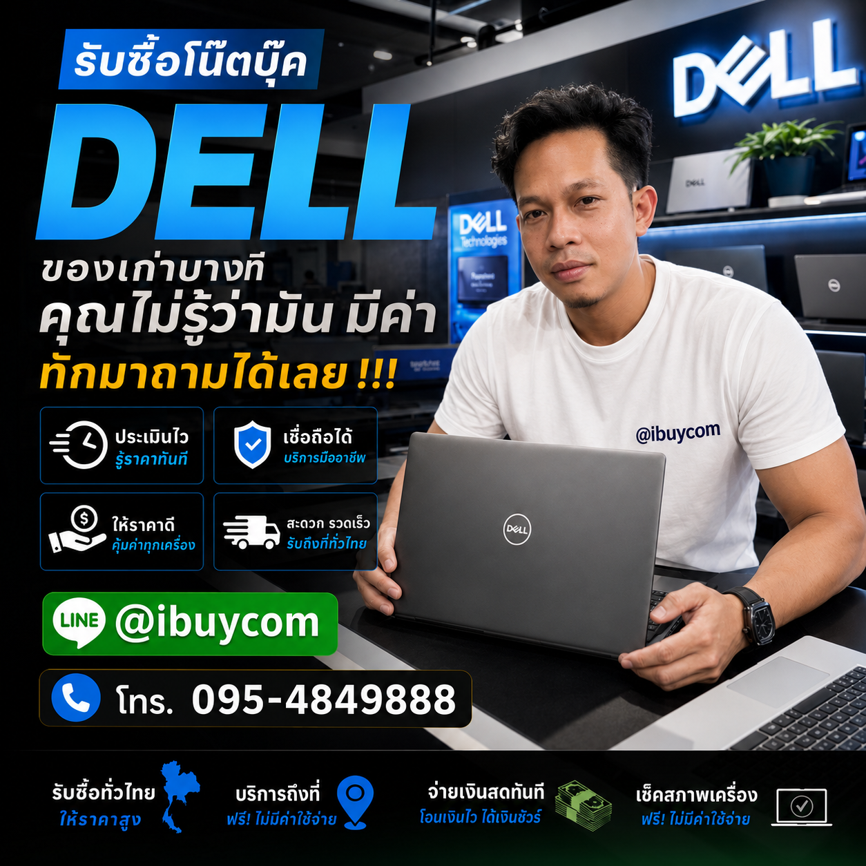 รับซื้อโน๊ตบุ๊ค Dell ของเก่าบางทีคุณไม่รู้ว่ามันมีค่า