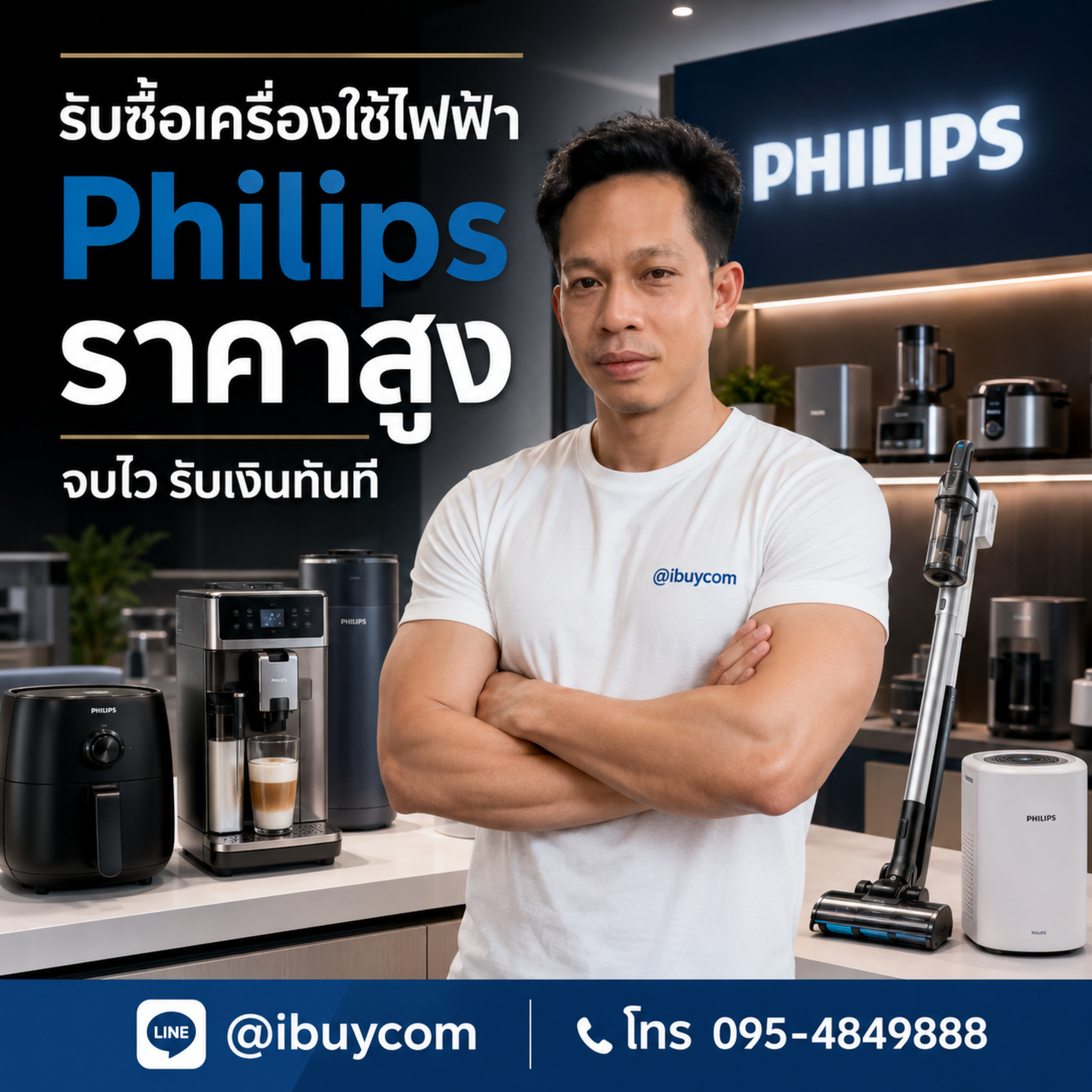 รับซื้อเครื่องใช้ไฟฟ้า Philips ราคาสูง รับเงินทันที