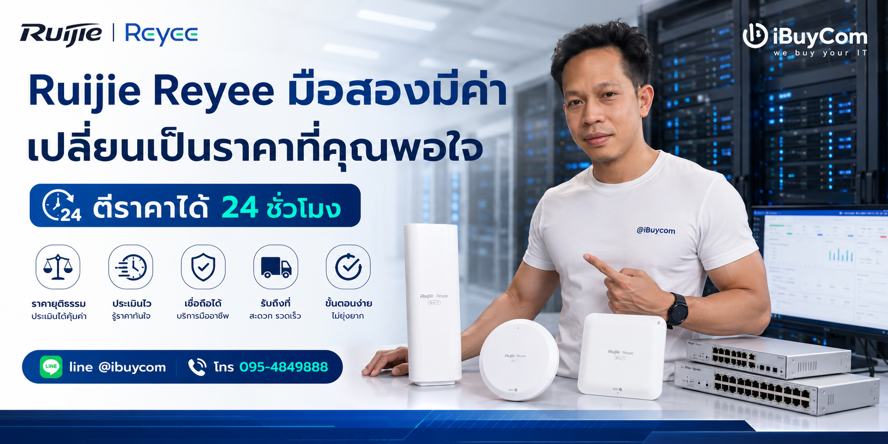 ภาพปิดท้ายบริการรับซื้อ Ruijie Reyee