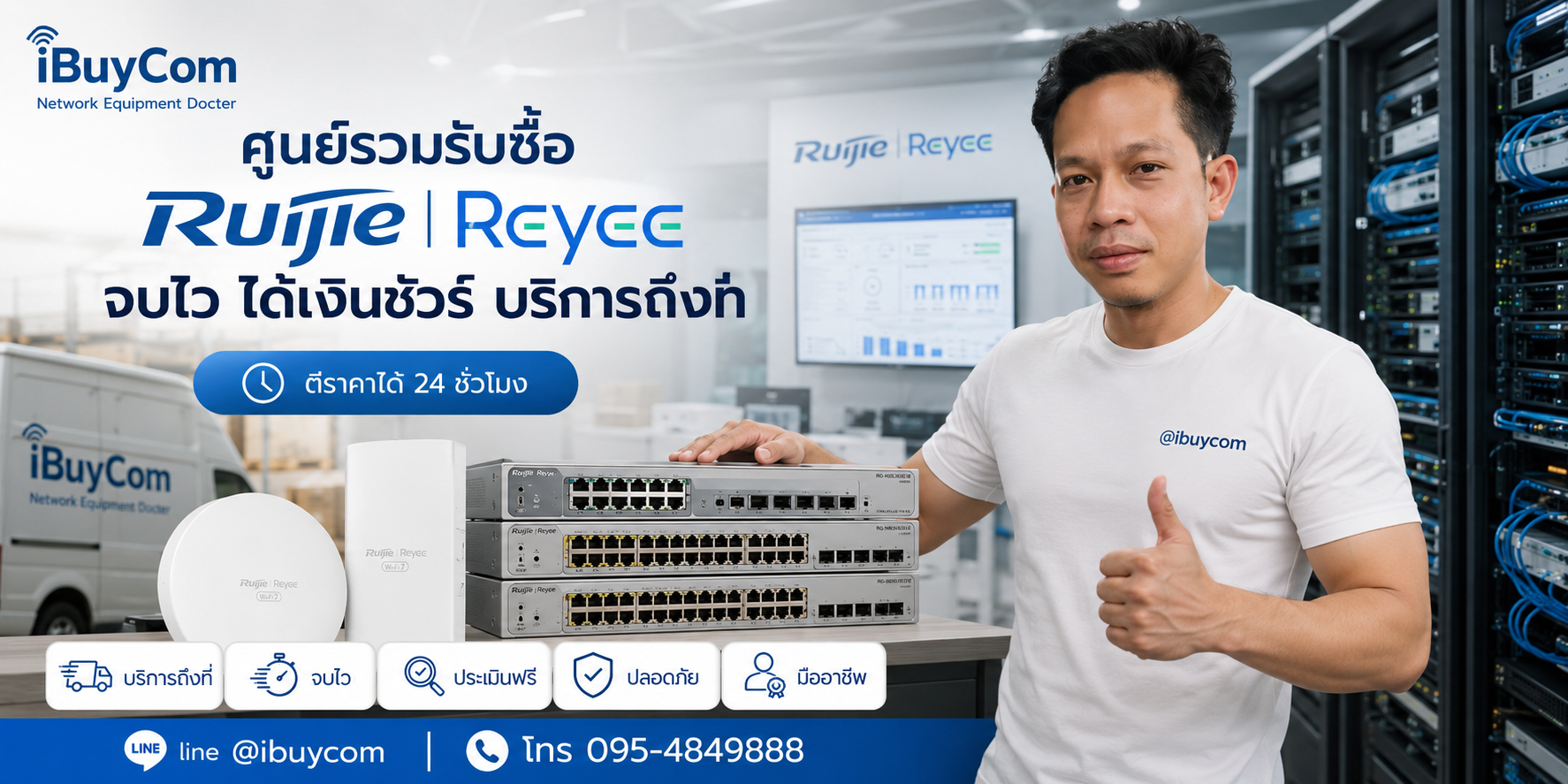 ภาพหลักโปรโมชั่นรับซื้อ Ruijie Reyee