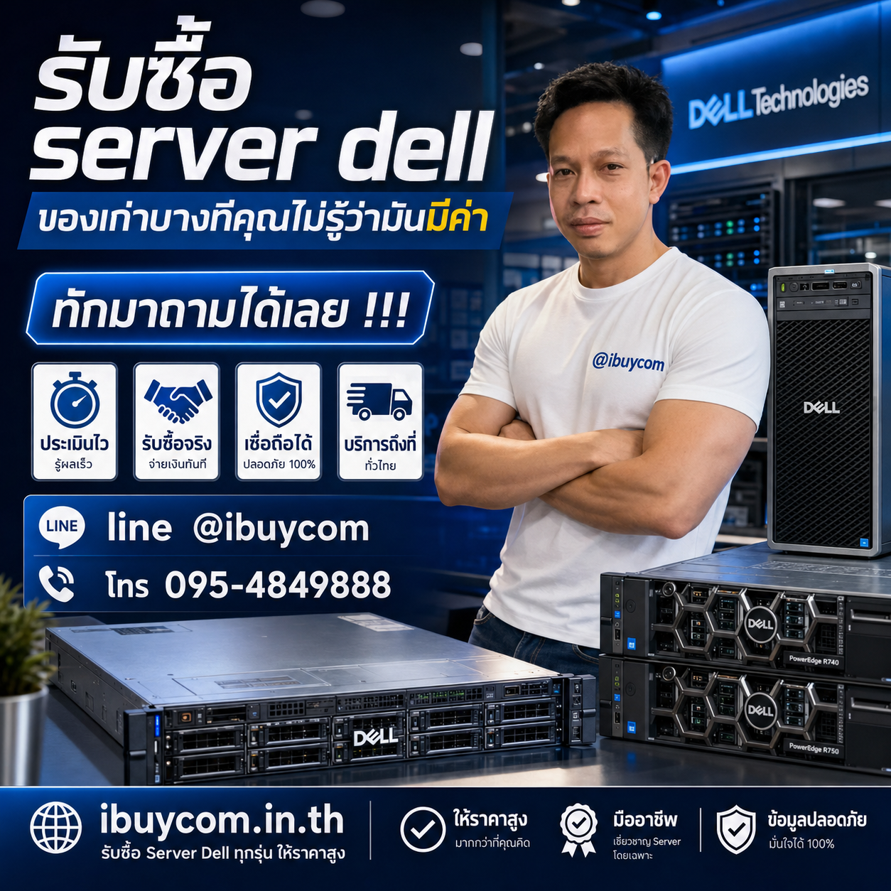 ทีมงาน ibuycom ประเมินราคา Server Dell